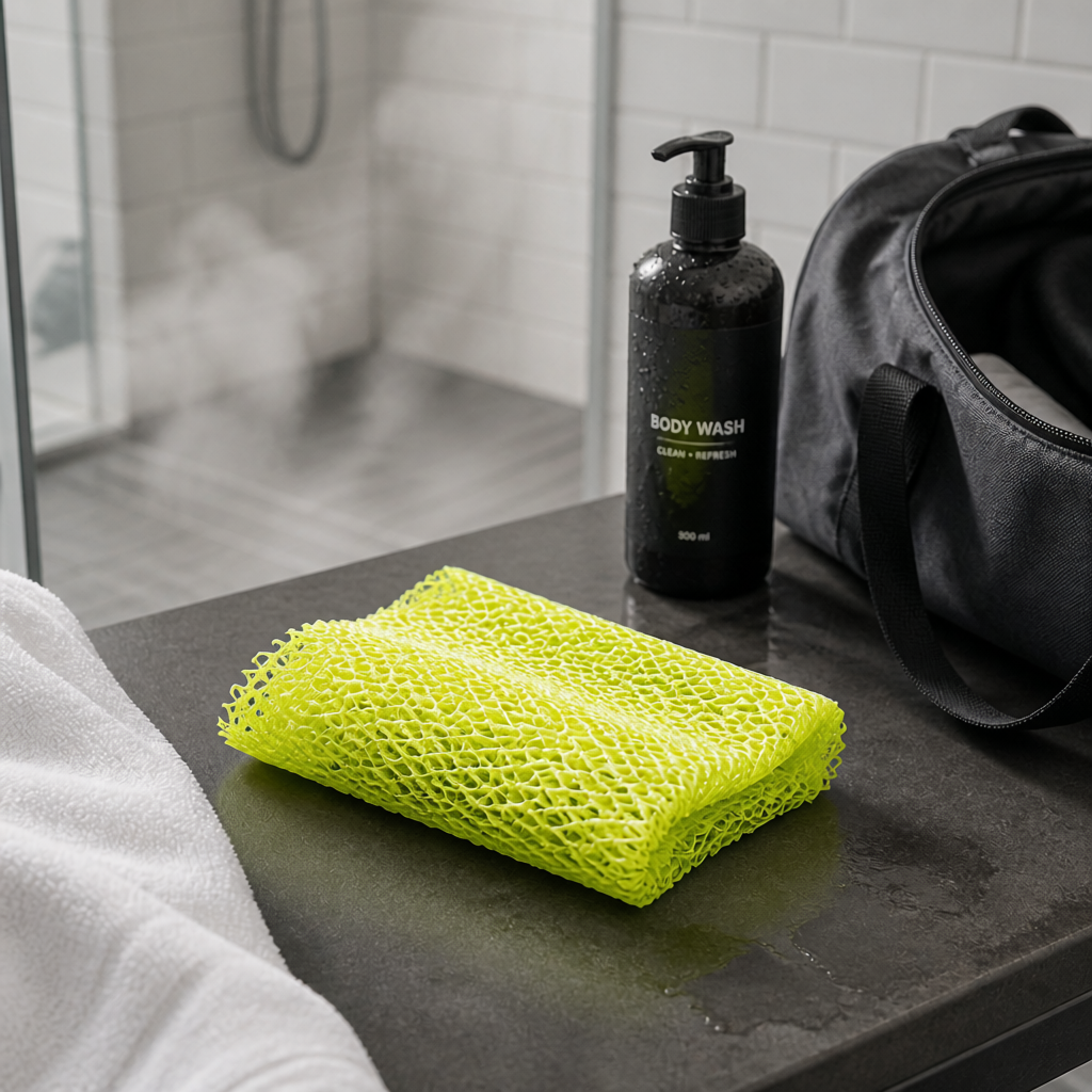 Body Scrubber for Black Men Made in Ghana | 88" Bright Yellow