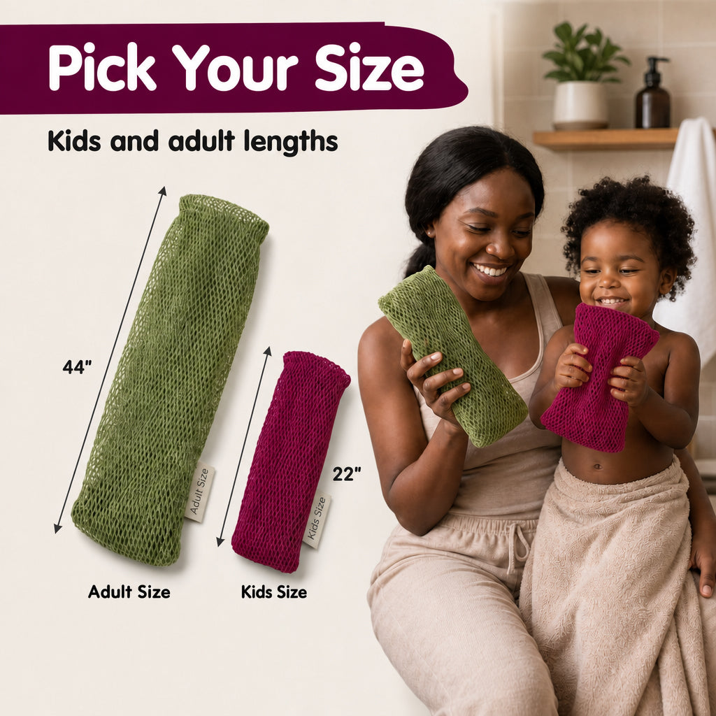 Dark Raspberry Pink - African Net Sponge