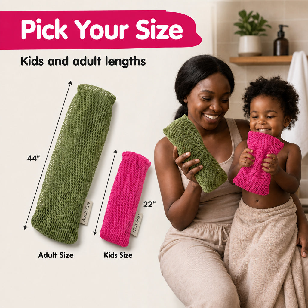 Berry Pink - African Net Sponge