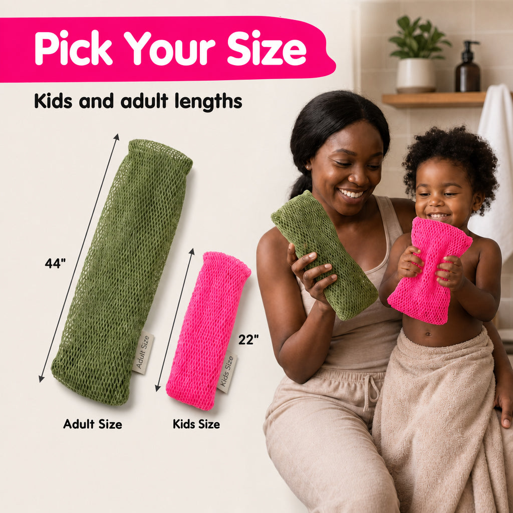Hot Pink - African Net Sponge
