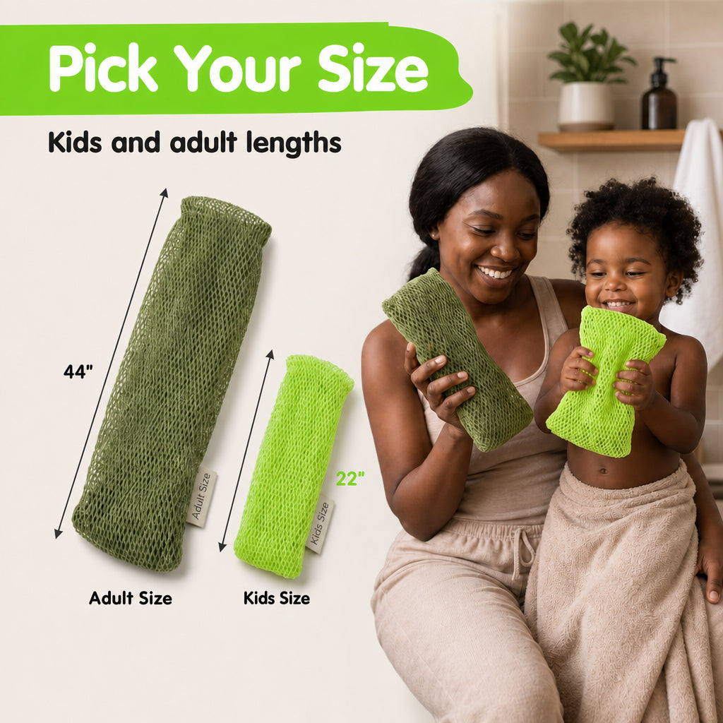 Lime Green - African Net Sponge