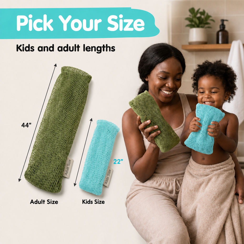 Sky Blue - African Net Sponge