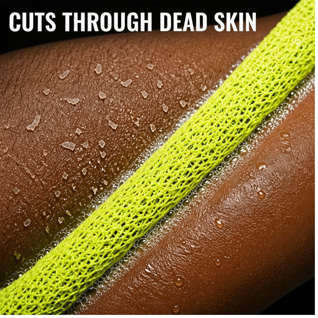 Body Scrubber for Black Men Made in Ghana | 88" Bright Yellow