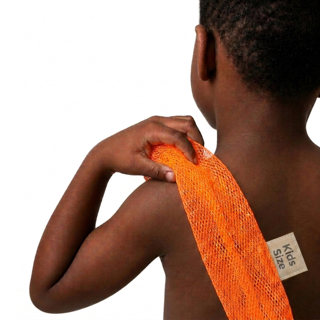 Neon Orange - African Net Sponge
