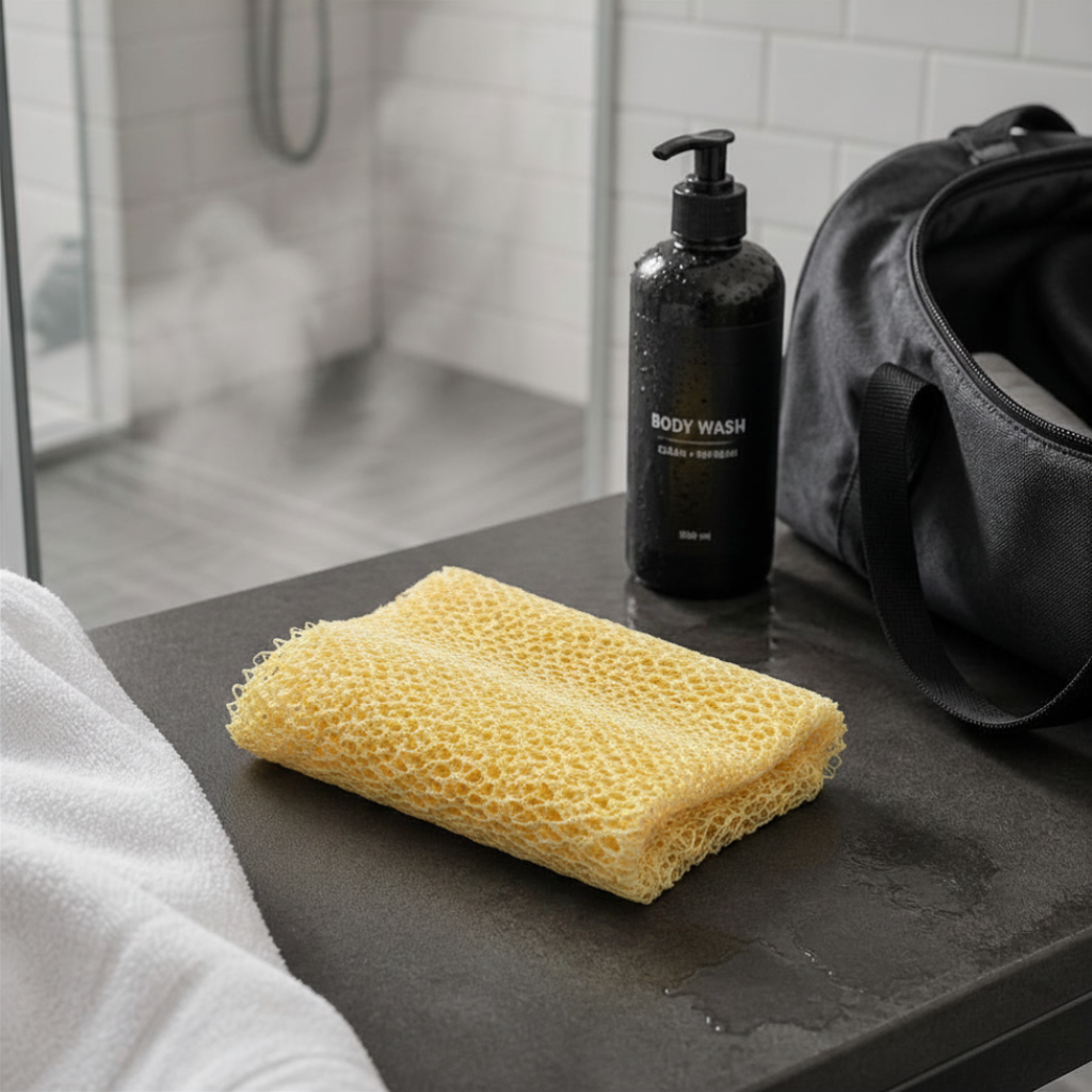 Body Scrubber for Black Men Made in Ghana | 88" Peach Orange